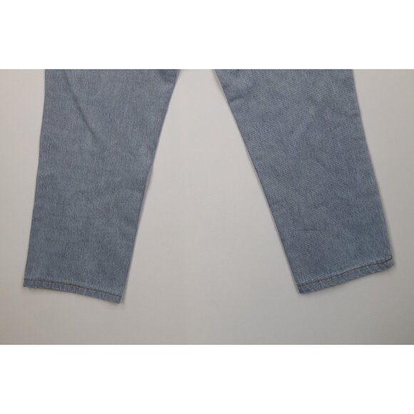 Vintage 90s Guess Mens 33x27 Distressed Relaxed Fit Denim Jeans Blue Cotton USA - Picture 15 of 16